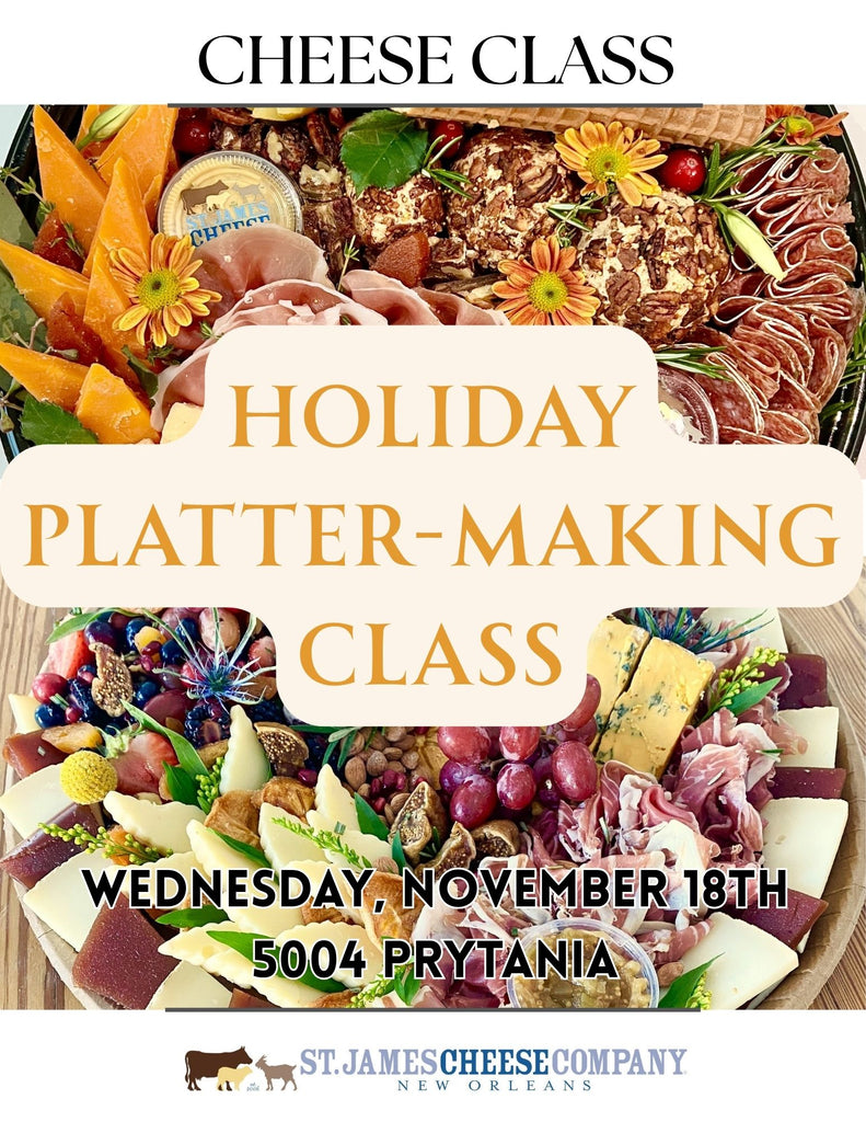 WEDNESDAY NOVEMBER 18TH - Holiday Platter Making