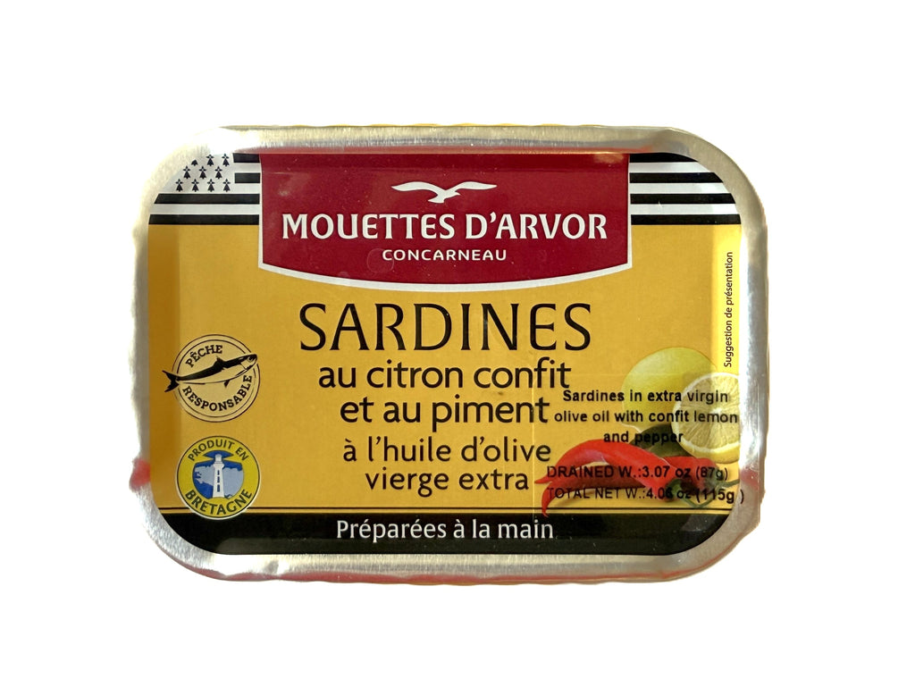 French Sardines with Confit Lemon & Chili Pepper