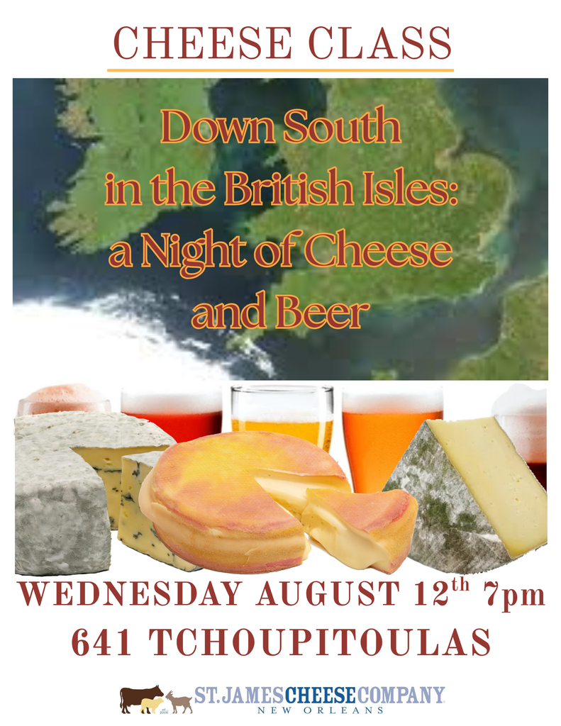 Southern British Cheese and Beer Wednesday, August 12th