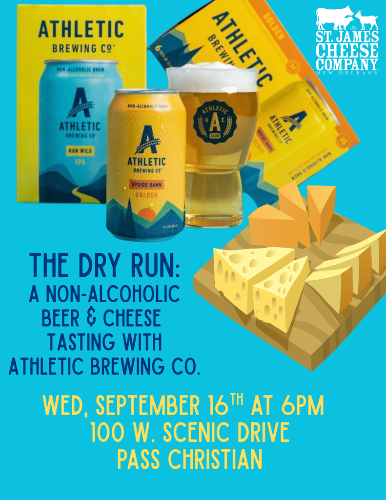 The Dry Run: A Non-Alcoholic Beer & Cheese Tasting with Athletic Brewing (Pass Christian)
